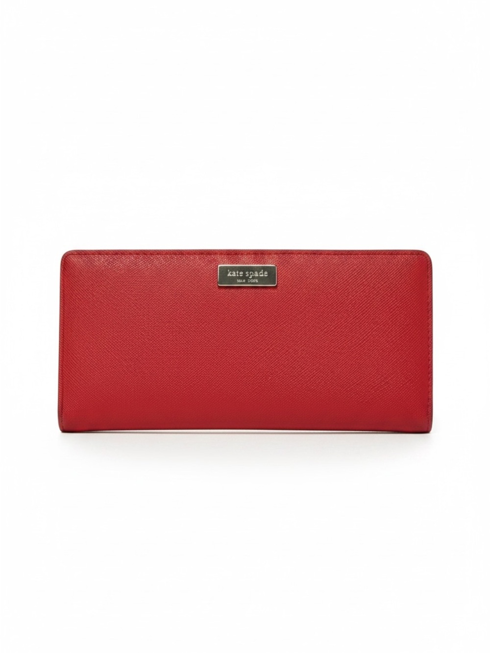 Kate Spade Red Saffiano Bifold Wallet